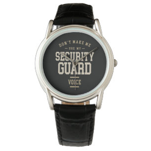 Beruf des Sicherheitsdienstes Geburtstagsarbeiter Armbanduhr