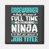 Beruf des Spielers Funny Caseworker Magnet (Vorne)