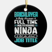 Beruf des Ziegelbauers Keramik Ornament (Vorne)