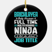 Beruf des Ziegelbauers Keramik Ornament (Hinten)