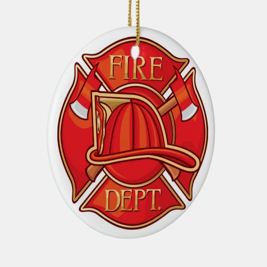 Beruf - Feuerwehr - SRF Keramik Ornament (Rechts)