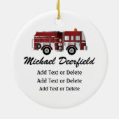 Beruf - Feuerwehr - SRF Keramik Ornament (Hinten)