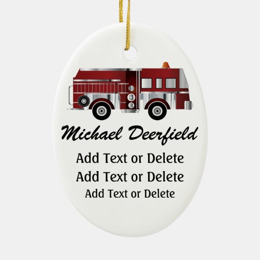 Beruf - Feuerwehr - SRF Keramikornament (Hinten)