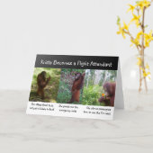 Beruf: Flugbegleiter Karte (Gelbe Blume)