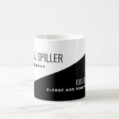 Beruf (Fotograf) halb schwarz halb weiß Kaffeetasse (Mittel)