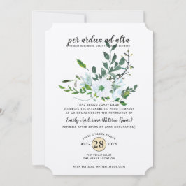 Beruf für das FOTO der Bontanen für Aquarellen Einladung