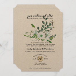 Beruf für das FOTO der Bontanen für Aquarellen Einladung