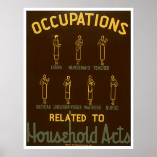 Beruf für den Haushalt 1938 WPA Poster