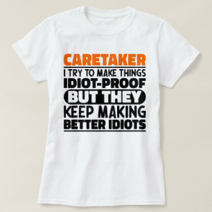 Beruf ich versuche Dinge zu machen Lustige Sprüche T-Shirt
