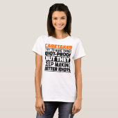 Beruf ich versuche Dinge zu machen Lustige Sprüche T-Shirt (Vorne ganz)