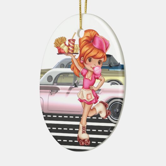 Beruf - Kellnerin - SRF Keramik Ornament (Links)