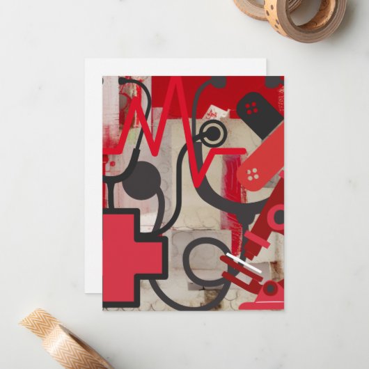 Beruf Mitteilungskarte (Vorderseite/Rückseite Beispiel)