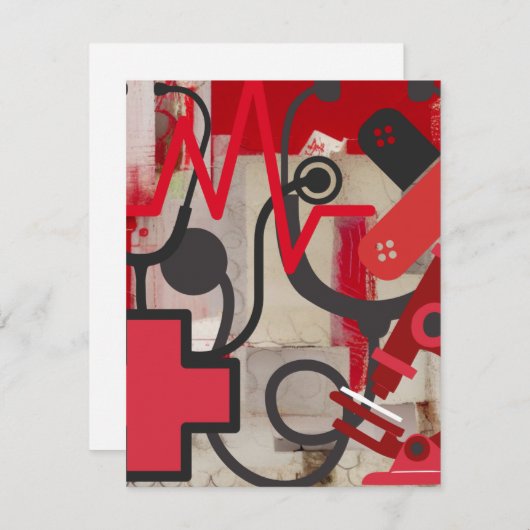 Beruf Mitteilungskarte (Vorne/Hinten)