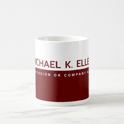 Beruf oder Firmenname HalbRed Coffee Tasse (Mittel)