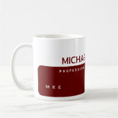 Beruf oder Firmenname HalbRed Coffee Tasse (Links)