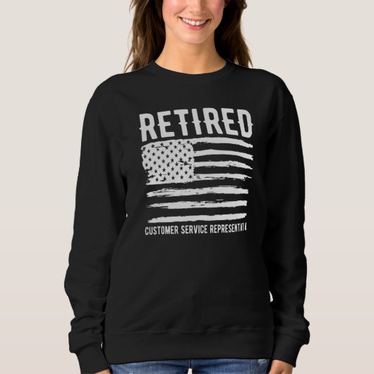 Beruf Rentner im Kundendienst Sweatshirt (Vorderseite)