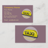 Beruf-Taxi-Fahrer Visitenkarte (Vorne/Hinten)