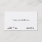 Beruf / Textur Visitenkarte (Rückseite)