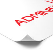 Beruf und Liebe als Verwaltungsassistent behalten Poster (Ecke)