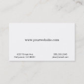 Beruf Visitenkarte (Rückseite)