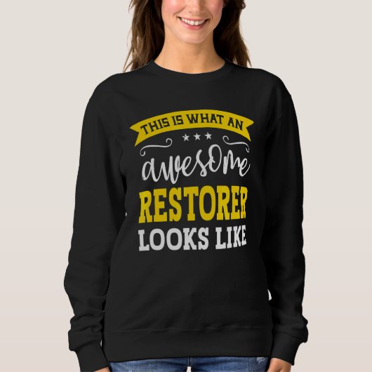 Beruf wiederherstellen Mitarbeiter Funny Worker Sweatshirt (Vorderseite)