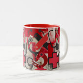 Beruf Zweifarbige Tasse (VorderseiteRechts)