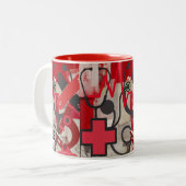 Beruf Zweifarbige Tasse (Vorderseite Links)