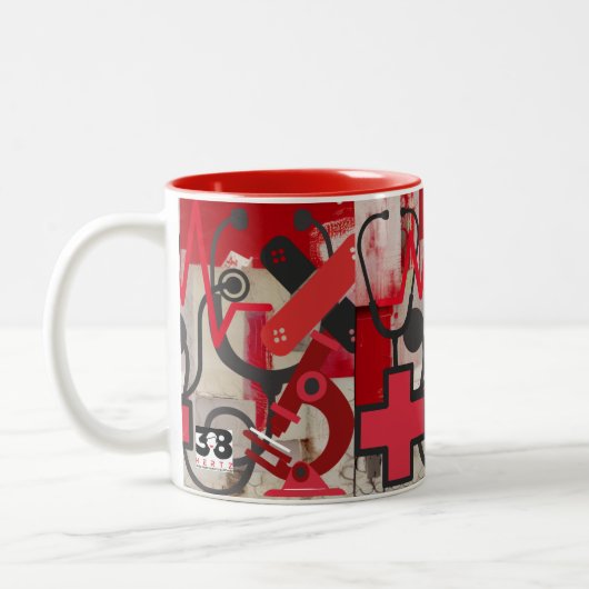 Beruf Zweifarbige Tasse (Links)