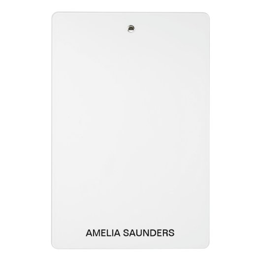 Berufe des personalisierten Glaubens Mini Klemmbrett (Rückseite)