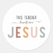 Berufe des personalisierten Glaubens Runder Aufkleber (Vorderseite)