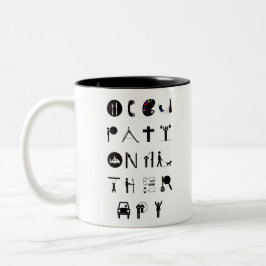 Berufe Zweifarbige Tasse