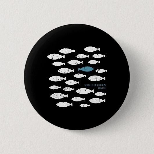Berufen, anders zu sein - Christlicher Glaube Button (Vorderseite)