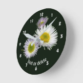 Berufkraut Gänseblümchen Wildblumen Personalisiert Runde Wanduhr (Winkel)