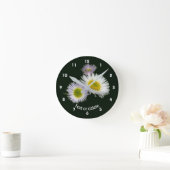Berufkraut Gänseblümchen Wildblumen Personalisiert Runde Wanduhr (Zuhause)