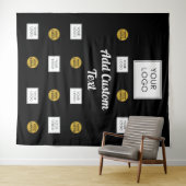 Beruflich 2 Schwarze Hintergrundbilder für Firmen Wandteppich (Beispiel (Horizontal))