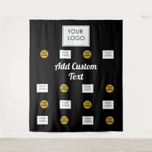 Beruflich 2 Schwarze Hintergrundbilder für Firmen Wandteppich (Vorderseite)