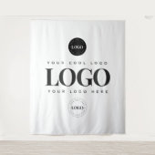 Beruflich 3 Logofirmen - Hintergrund Wandteppich (Vorderseite)