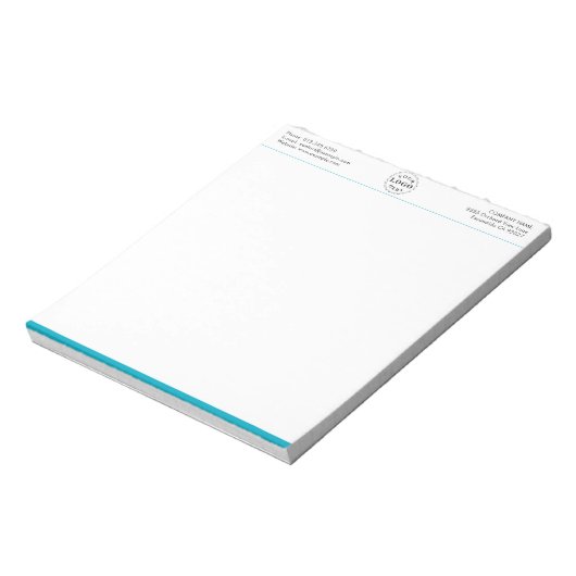 Beruflich 5.5" x 6" Notepad - 40 Seiten Notizblock (Rotiert)