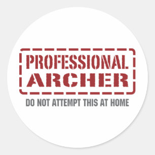 Beruflich Archer Runder Aufkleber