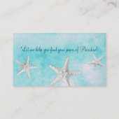 Beruflich Beach Real Anwesen Starfish Blue Visitenkarte (Rückseite)