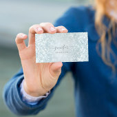 Beruflich Beauty Consulting Blue Glitzer Spark Visitenkarte