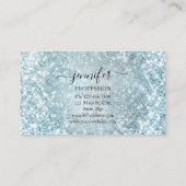 Beruflich Beauty Consulting Blue Glitzer Spark Visitenkarte (Rückseite)