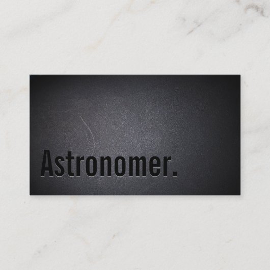 Beruflich Black Astronome Business Card Visitenkarte (Vorderseite)