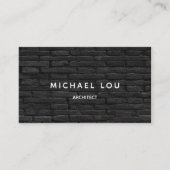 Beruflich Black Bricks Constructeure Architect Visitenkarte (Vorderseite)