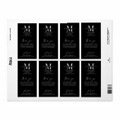 Beruflich Black Danke, Mit Monogramm Box Siegel (Vorne)