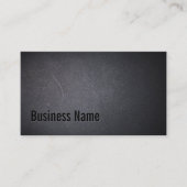 Beruflich Black Minimalistische Bold Typografie Visitenkarte (Vorderseite)