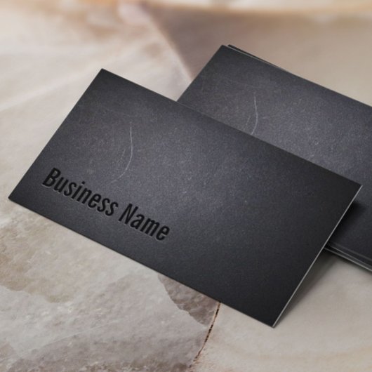 Beruflich Black Minimalistische Bold Typografie Visitenkarte