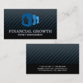 Beruflich Black Modern | Gestapelte Häuser Visitenkarte (Vorne/Hinten)