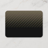 Beruflich Black Modern Visitenkarte (Rückseite)