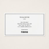 Beruflich Black Red Monogram 3D Typografie (Rückseite)